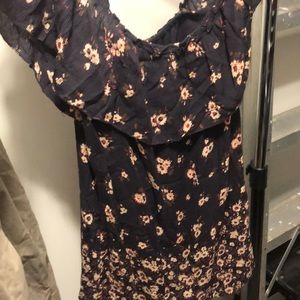 Off shoulder flower dress